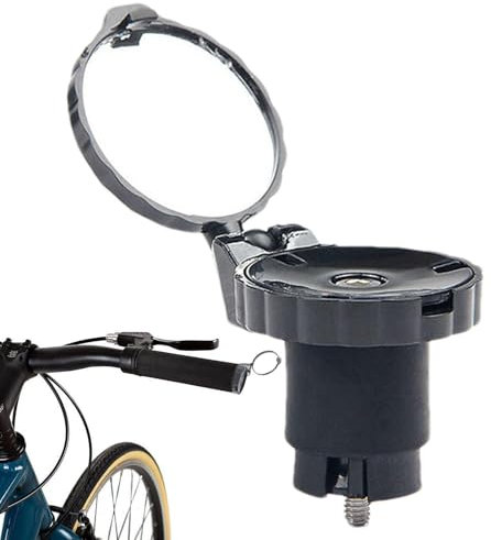 Vllold Rückspiegel für Fahrräder | Rennräder Lenkerstopfen konvexer Reflektor | Leichter Fahrrad-Handgelenk-Sicherheitsrückspiegel, sicherer Fahrrad-Rückspiegel, 360-Grad-Drehbar für den Außenbereich