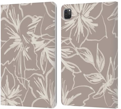 Head Case Designs Licenza Ufficiale Anis Illustration Linee Floreali Motivo Misto Custodia Portafoglio in Pelle Compatibile con Apple iPad PRO 11 2020/2021 / 2022