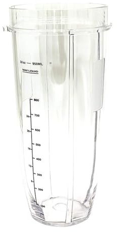 2X 32-Ounce Cup with Sealed Lid Replacement Parts，Compatible for Nutri Ninja Auto-IQ 1000W and Dual Blender Accessories