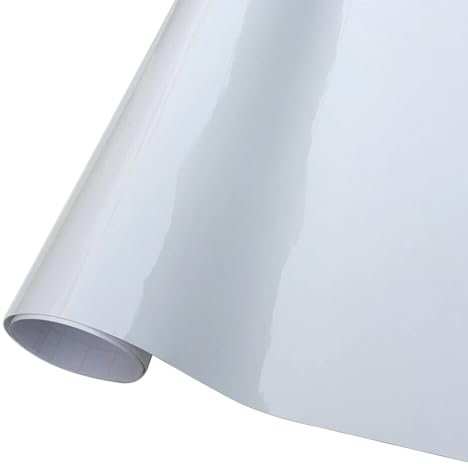 JOEEYKO 100cm x 150cm Gloss White Car Vinyl Wrap, Bubble Free Waterproof Adhesive Vinyl Film Sticker Decal Car Wrap Film