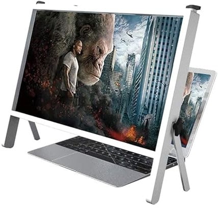 Faltbare 3D-Laptop-Bildschirmlupe,kompatibel Mit 15-20 Mobiltelefonen, Tablets Und Laptops; Für Senioren, Die Aus Nächster Nähe Lesen Und Filme Ansehen Möchten, 1:1-Originalbildvergrößerung