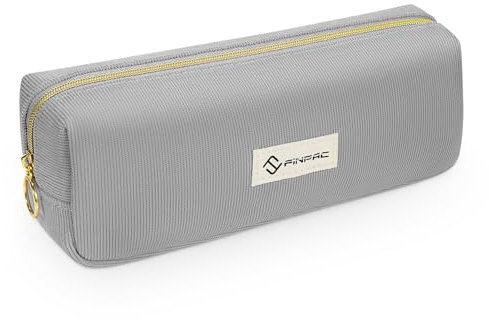 FINPAC Federmäppchen Mäppchen - Große Kapazität Federtasche Stiftetasche Schlamperbox Bleistiftbeutel Schulmäppchen für Schule Büro, Cord-Stoff Magenta