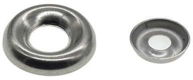 Guarnizione testa svasata， Rondelle coniche a ciotola in acciaio inossidabile 304 M3 M4 M5 M6 Rondelle svasate concave-convesse Guarnizione a occhio di pesce cava(M6(50pcs))