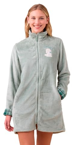 Noidinotte - Vestaglia Donna Invernale Coral e Eco Pelliccia