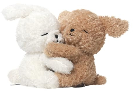 JORCEDI Hase Kuscheltier, Kuscheltiere, Osterhase PlüSchtier, Stofftier Aus Weichem PlüSch, Niedliches PlüSchtier, Zum Kuscheln Und Spielen, FüR Kinder & Erwachsene (baizong,17cm)