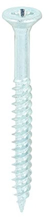 TIMCO Twin-Threaded Woodscrews - PZ - Double Countersunk - 8 x 1 3/4 - Zinc Plated - Box of 200