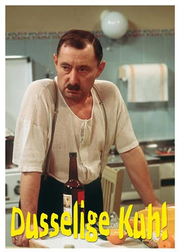 modern times -3er Set Postkarte LUSTIG - Motiv: DUSSELIGE KUH - 2414157, Anlass: Film Fun, Künstler/Verlag DPA-FOTOREPORT, Größe: A6