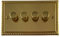 Georgian Polished Brass LED Dimmer (4 Gang) - MB514