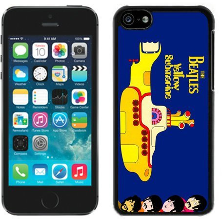iPhone 5C beatles yellow submarine Black Screen Phone Case Charming and Nice Design