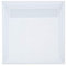 Paper24 25 Quadratische transparente Briefumschläge 160 x 160 mm 16 x 16 cm mit Haftstreifen, 100g