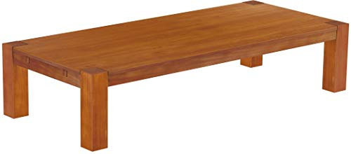 Brasilmöbel Couchtisch Rio Kanto 208x90 cm Kirschbaum Wohnzimmertisch Holz Tisch Pinie Massivholz Stubentisch Beistelltisch Echtholz Größe und Farbe wählbar