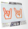 - 2X Kennzeichenaufkleber - Heavy Metal - Rock'n'Roll - Autoaufkleber - Evolution Charles Darwin Aufkleber für Auto, Laptop, Fahrrad, LKW, Motorrad Mehrfarbig JDM Decal Racing