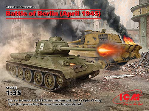 ICM Diorama 1:35 - Schlacht um Berlin (T-34-85, Königstiger)