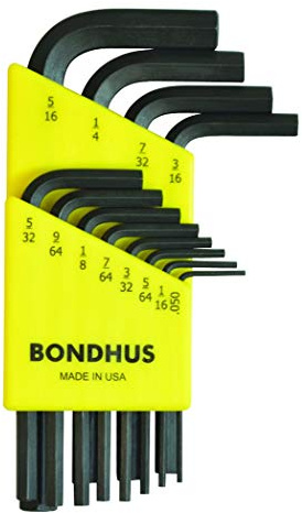 Bondhus, HLX12S HEX Key Set 0.050-5/16, 12236