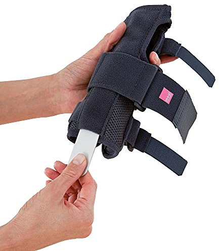 medi Manumed - Handgelenkbandage links - schwarz - Größe 0 - Kompressionsbandage zur Stabilisierung des Handgelenks