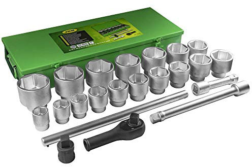 JBM 51616 - Pack de 22 piezas de autoclé en hexagonal en estuche metálico (1)