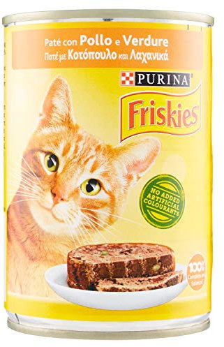 FRISKIES 400 gr. umido patè pollo/verdure - Katzenfutter