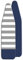 Whitmor Housse de Planche à Repasser, Coton, Gris Bleu, 137,2 x 38,1 cm