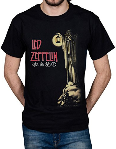 Official Led Zeppelin Hermit Unisex T-Shirt Licensed Merch Stairway to Heaven Black