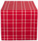 DII Cuadros navideños de Bayas de Acebo, Cocina Caminos de Mesa, Algodón, Rojo, Holiday Table Runner 14x72
