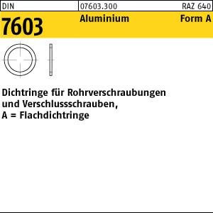 100 Dichtringe DIN 7603 Alu A 18 x 24 x 1,5 Al VE=S