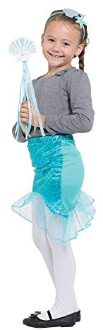 Bristol Novelty Girls Blue Mermaid Disguise Kit - Enchanting Design, Perfect Accessories for Costume Parties, Dress Up, Playtime, & More Halloween