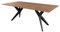 MASSIVMOEBEL24.DE Esstisch Akazie 220x100x76 Natur lackiert Beine anthrazit glänzend Swiss Edge #37