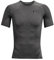 Under Armour Funktionsshirt, schnelltrocknendes T-Shirt mit Kompressionspassform, Carbon Heather / Black, S