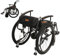 MobiQuip All Terrain, Lightweight, Folding, Manual Self Propelled Aluminium Wheelchair, 24 Inch Mountain Bike Style Pneumatic Tyres, Easy Compact Folding Black Frame, Weighs Just 12.5kg, 20 inch Seat