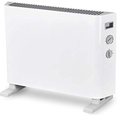 MYLEK Convector Heater Electric 2000W Free Standing Radiator - Portable, 3 Power Modes with Adjustable Thermostat/Oil Free Low Energy - For Homes, Offices, Garages, Conservatory and Summerhouse