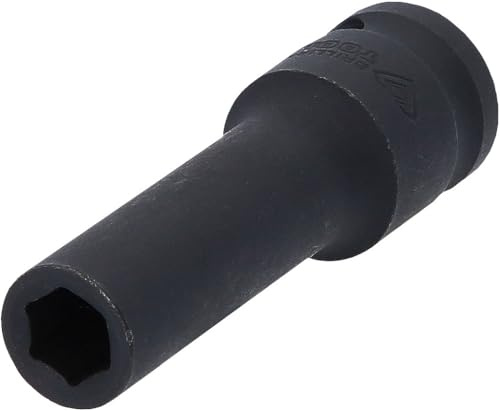 BRILLIANT TOOLS BT022649 1/2 Zoll Kraft-Stecknuss Sechskant, 10 mm, l ang [Powered by KS TOOLS]