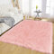 Latepis Teppich Wohnzimmer 150x200 cm Rosa Teppich Schaffell Kunstfell Teppich Schlafzimmer Shaggy Teppich Gegend Hochflor Weich