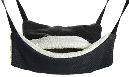 Little Friends Fluffy Lined Recycled Eco Hammock With Pouch: Grey Weave
