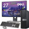 Fester PC i7 8700 bis zu 4,6 GHz | Monitor 27 Zoll 4K | 32 GB RAM | DVD -RW | 1TB SSD NVMe M.2 | Desktop-PC Büro | Windows 11 Pro + Office 2021 | kabellose Maus und Tastatur