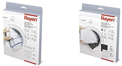 Rayen | Bolsa para lavadora y secadora | Bolsa de lavandería con cremallera + Bolsa para Lavadora y secadora | Protege su ropa | Con cremallera | Con cierre de seguridad |