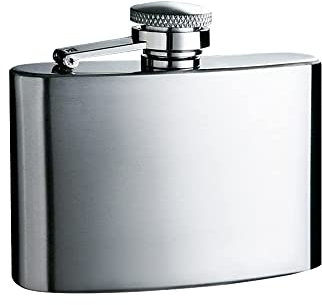 OBD 5 Oz Silver Hip Flask Alcohol Flask Stainless Steel with Funnel Leakproof Whisky Hip Flask Men Women Used for Climbing Camping Barbecue Bar Party Drinker