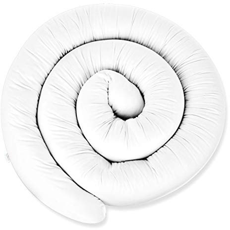 XXL 200 cm Bettschlange für Allergiker Bettkissen Stillkissen Bettrolle Zierkissen Bettumrandung Schlange Handmade 100% Baumwolle ekmTRADE (38, 200 cm)