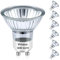 Vinaco GU10 Halogen 50W Halogen Leuchtmittel, 6er-Pack Lang Anhaltend GU10 C 230V 50W Halogenlampen, GU 10 Dimmbar Warmweiß 2800K, Hohe Helligkeit GU 10 Halogenlampen 50 Watt für Einbauspurbeleuchtung