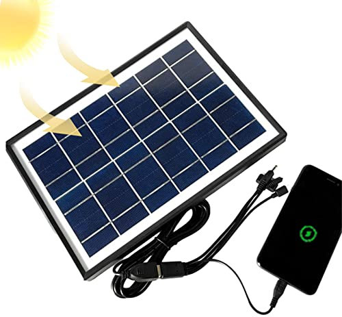 Solar Charger Power Bank 6W Solar Battery Bank And Phone Charger Solar Panel Kit For Battery Charging For Balcony Tent Window Keshui