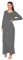 Elum Long Maxi Dresses for Women New Ladies Long Sleeve Casual Round Neck Dress Charcoal Size 12/14