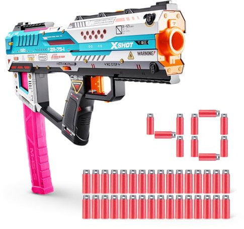 XSHOT Skins Pro Series Fury-X von ZURU mit 40 Air Pocket Technologie Darts und Dart-Lagerung. Outdoor-Spielzeug für Jungen und Mädchen, Teenager und Erwachsene