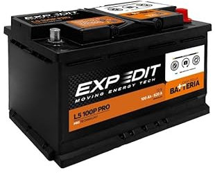 La Casa della Batteria Batteria Auto Expedit Moving Energy Tech Batteria 12v Batteria Auto 100Ah 920A PRO+50% POTENZA L5 100P DX 35.3×17.5×19 cm Senza Manutenzione Pronta all'Uso Made in Italy