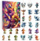 Adventskalender 2024 Weihnachten,2D-Acryl-Anhänger Drachen Adventskalender für Kinder,Frauen Halloween Adventskalender (M)