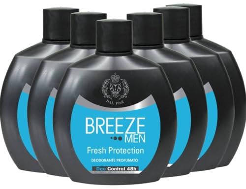Breeze Squeeze Deodorant Unisex 48H 100 ml (6, Breeze Herren-Deodorant Frischeschutz)