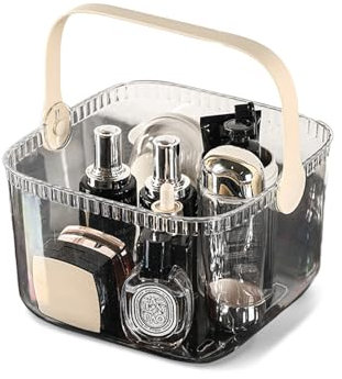 Balakaka Panier De Douche Portable Avec Trou de Vidange, Grande Capacité Panier Rangement Salle de Bain avec Poignées, Panier De Rangement pour Shampooing Gel douche