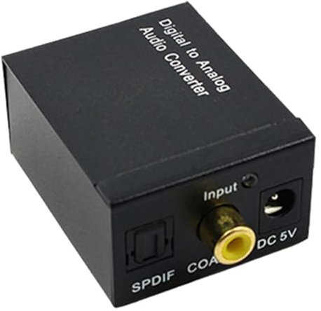 Digital Audio Amplifier, 3.5mm Audio Jack, Optical Audio Converter, Digital Coaxial to Analog, Home Cinema Audios, Digital Audios Signal with 3.5mm Jack for Home Theater