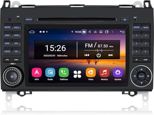 NUOTIAN DVD Autoradio für Mercedes-Benz A-Klasse W169/B-Klasse W245/Viano/Vito W639/Sprinter W906, Radio mit WLAN, RDS, DVD, CarPlay, Android 12.0, 4GB+64GB 2 DIN 7 Zoll Bildschirm