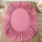 Spannbettlaken 200x220cm, Rosa Fitted Sheet Volltonfarben Baumwolle Spannbettlaken