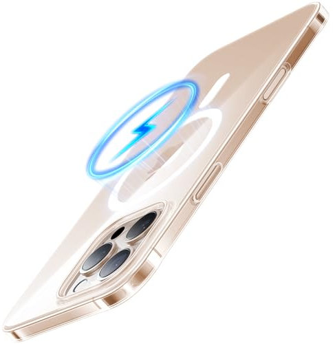 TORRAS Slim-Fit for iPhone 16 Pro Case with MagSafe, [No.1 19N Magnetic Force][Velvety Touch & Elegant Look] Ultra-thin Lightweight Anti-Scratch Hard PC Phone Case for iPhone 16 Pro Cover-Clear