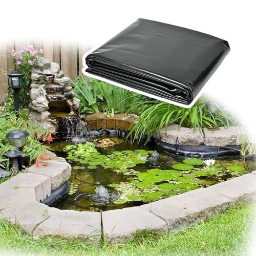 Black UV Resistant Garden Pond Liner 13m x 18m Swimming Pond Film for Fish Ponds Fountains Water Gardens and Waterfalls